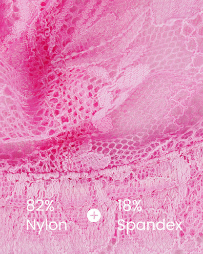 Sheer Underwire Bra | Scalloped Lace Trim | See-Through Mesh Cups