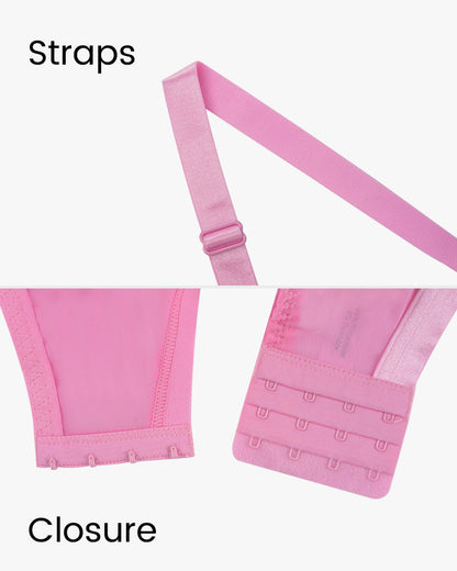 Sheer Underwire Bra | Scalloped Lace Trim | See-Through Mesh Cups