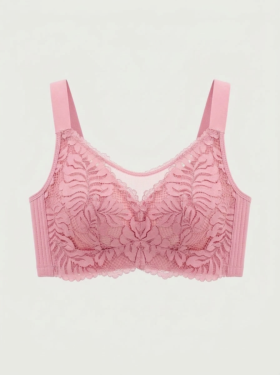 Floral Lace Wireless Full Coverage Bra